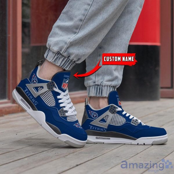 Personalized Name Tennessee Titans Personalized Air Jordan 4 Shoes Trending Men Women Sneakers Unique Gift For Fans Product Photo 4