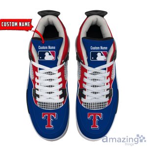 Personalized Name Texas Rangers Personalized Air Jordan 4 Shoes Trending Men Women Sneakers Sport Fans Gift Product Photo 3