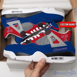 Personalized Name Texas Rangers Personalized Air Jordan 4 Shoes Trending Men Women Sneakers Sport Fans Gift Product Photo 4
