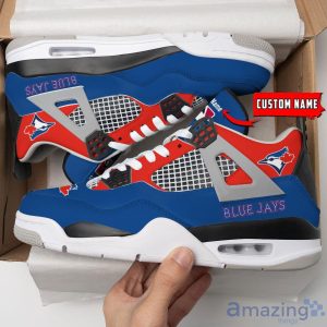 Personalized Name Toronto Blue Jays Personalized Air Jordan 4 Shoes Trending Men Women Sneakers Sport Fans Gift Product Photo 1