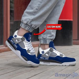 Personalized Name Toronto Maple Leafs Personalized Air Jordan 4 Shoes Trending Men Women Sneakers Sport Fans Gift Product Photo 2