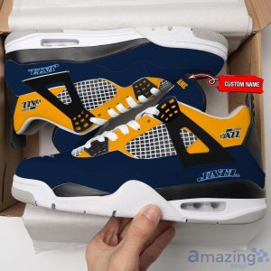 Personalized Name Utah Jazz Personalized Air Jordan 4 Shoes Trending Men Women Sneakers Sport Fans Gift Product Photo 3
