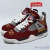 Personalized Name Washington Commanders Personalized Air Jordan 4 Shoes Trending Men Women Sneakers Trending Shoes