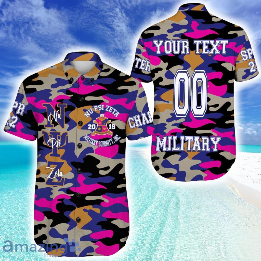 Personalized Nu Psi Zeta Camo Hawaiian Shirt For Men And Women image Personalized Nu Psi Zeta Camo Hawaiian Shirt For Men And Women Product Photo 1