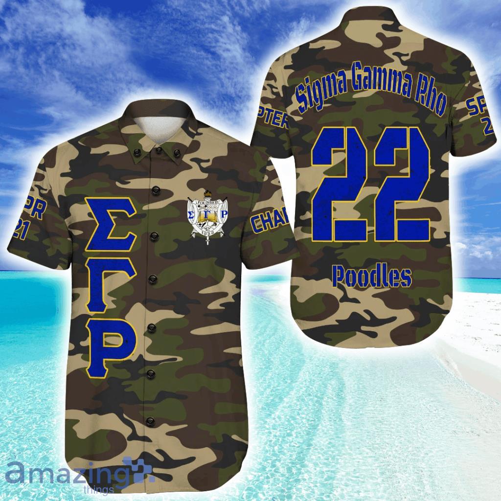 Personalized Sigma Gamma Rho Camouflage Hawaiian Shirt For Men And Women image Personalized Sigma Gamma Rho Camouflage Hawaiian Shirt For Men And Women Product Photo 1