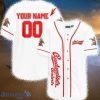 Personalized White Budweiser Beer Baseball Jersey Shirt Gift For Men And Women