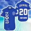 Personalized Zeta Phi Beta Blue Hawaiian Shirt For Men And Women