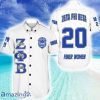 Personalized Zeta Phi Beta  White  Hawaiian Shirt For Men And Women