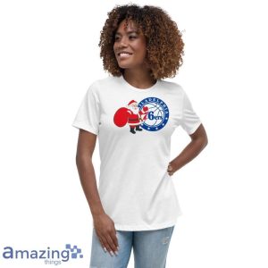 Philadelphia 76ers Santa Claus Logo Christmas T Shirt Product Photo 8