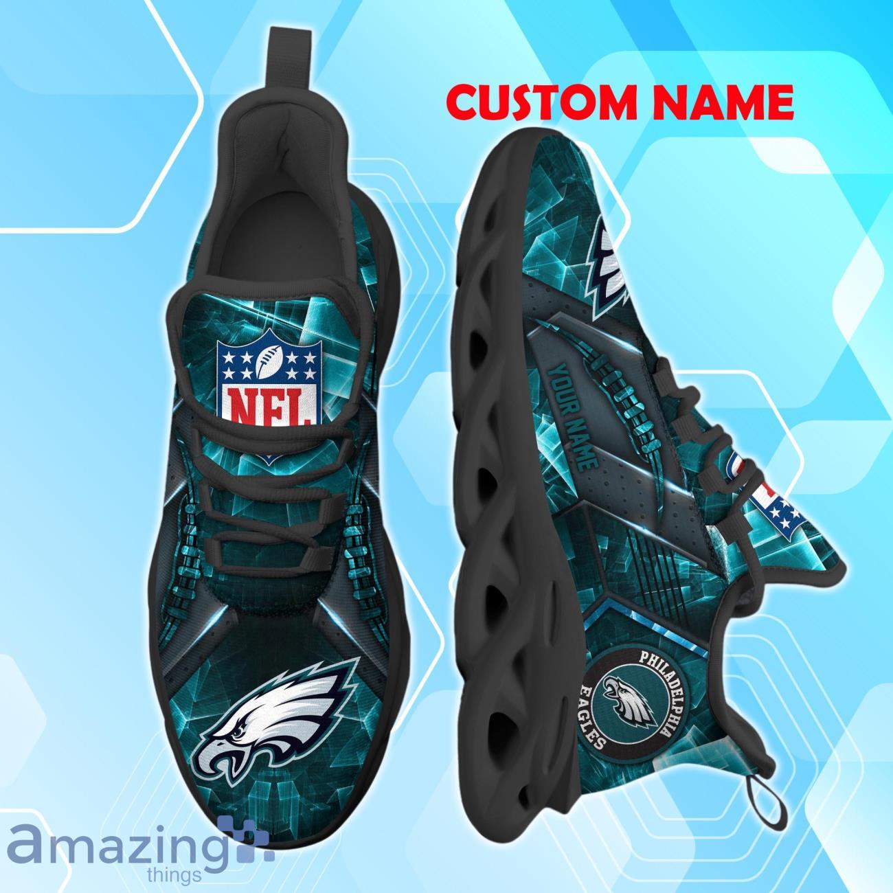 Philadelphia Eagles Max Soul Shoes Personalized Name A Great Gift For Fans image Philadelphia Eagles Max Soul Shoes Personalized Name A Great Gift For Fans Product Photo 2
