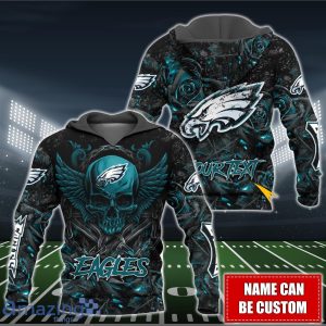 Philadelphia Eagles NFL 3D Shirt Hoodie Custom Name For Fans Product Photo 2