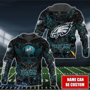 Philadelphia Eagles NFL 3D Shirt Hoodie Custom Name For Fans Product Photo 4