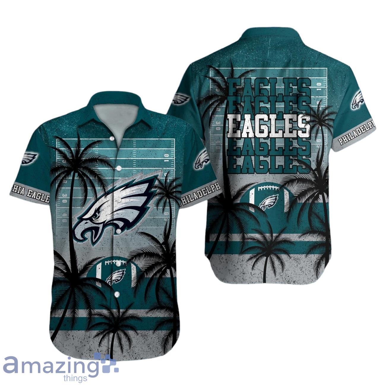 Philadelphia Eagles NFL Hawaiian Shirt Palm Tree For Men Women image Philadelphia Eagles NFL Hawaiian Shirt Palm Tree For Men Women Product Photo 1