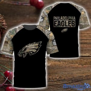 Philadelphia Eagles T Shirt Hoodie Sweatshirt Camo Hunting Perfect Gift For Father's Day 3D All Over Printed Shirt Product Photo 3