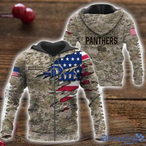 Pittsburgh Panthers Custom Name T-Shirt Hoodie Sweatshirt Flag And Camo Pattern Father's Day Gift Perfect Gift For Sport Fans Product Photo 4