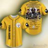 Pittsburgh Steelers 90th Anniversary NFL 3D Custom Name Baseball Jersey