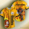 Pittsburgh Steelers Fire Custom Name BaseBall Jersey
