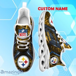 Pittsburgh Steelers Max Soul Shoes Personalized Name A Great Gift For Fans Product Photo 1