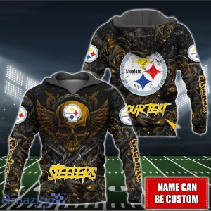 Pittsburgh Steelers NFL 3D Shirt Hoodie Custom Name For Fans image Pittsburgh Steelers NFL 3D Shirt Hoodie Custom Name For Fans Product Photo 2