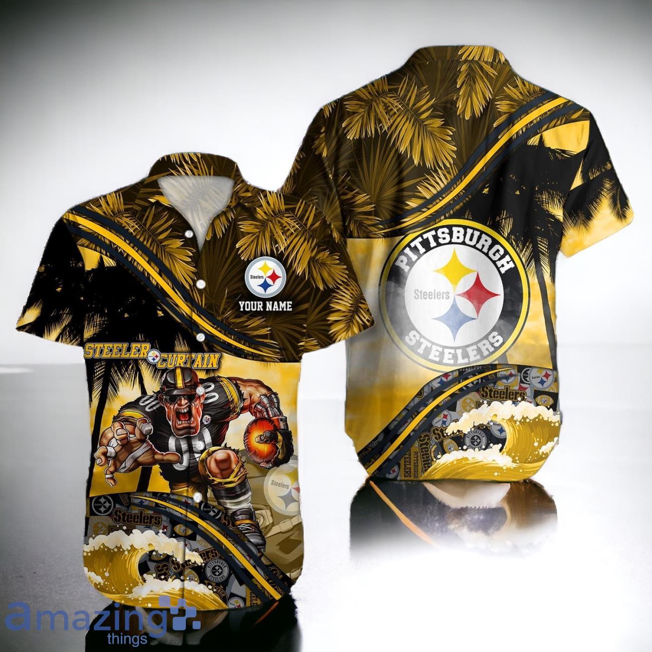 Pittsburgh Steelers NFL Hawaiian Shirt Custom Name Best Gift Ideas Product Photo 1