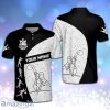 Player Crazy Cool Black White Personalized Polo Shirt