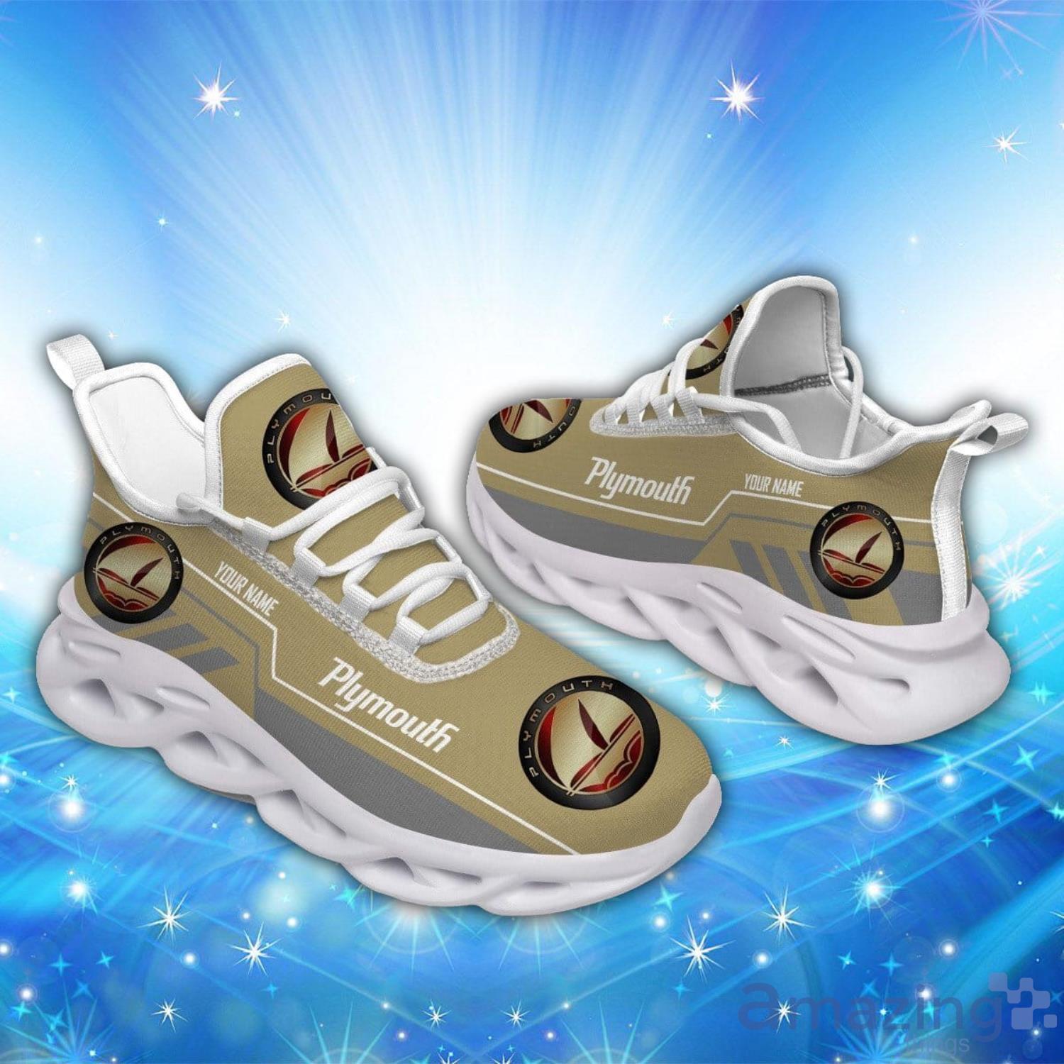 Plymouth Max Soul Shoes Custom Name Sneakers Car Lovers Gift image Plymouth Max Soul Shoes Custom Name Sneakers Car Lovers Gift Product Photo 1