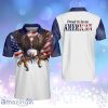 Proud To Be An American Us Flag With Eagle Patriotic Golf Personalized Polo Shirt