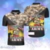 Proud Veteran Of The U.S Army Personalized Skull Veteran Personalized Veteran Personalized Polo Shirt