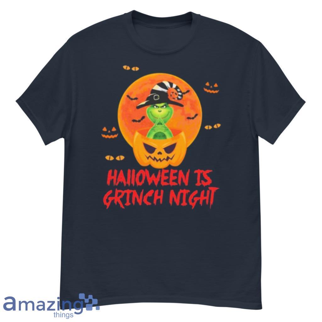 Pumpkin Halloween Is Grinch Night Shirt image Pumpkin Halloween Is Grinch Night Shirt Product Photo 2