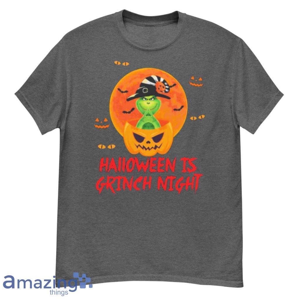Pumpkin Halloween Is Grinch Night Shirt image Pumpkin Halloween Is Grinch Night Shirt Product Photo 4