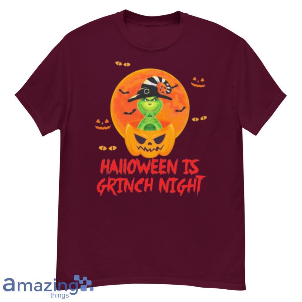 Pumpkin Halloween Is Grinch Night Shirt image Pumpkin Halloween Is Grinch Night Shirt Product Photo 5