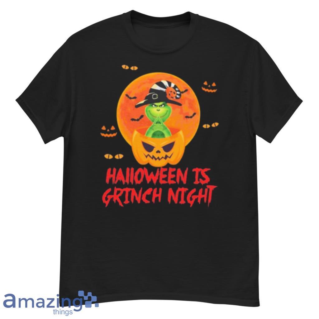 Pumpkin Halloween Is Grinch Night Shirt image Pumpkin Halloween Is Grinch Night Shirt Product Photo 1