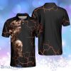 Red Thunder With Skull Personalized Polo Shirt