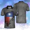 Ripped Texas Flag Grunge Texas Proud Personalized Polo Shirt