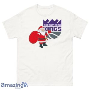 Sacramento Kings Santa Claus Logo Christmas T Shirt Product Photo 2