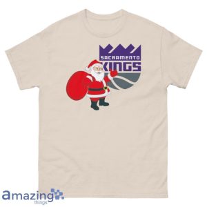 Sacramento Kings Santa Claus Logo Christmas T Shirt Product Photo 1