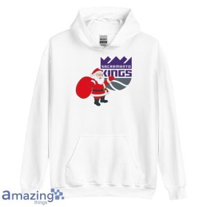 Sacramento Kings Santa Claus Logo Christmas T Shirt Product Photo 5
