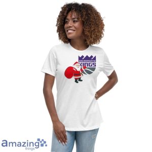 Sacramento Kings Santa Claus Logo Christmas T Shirt Product Photo 8