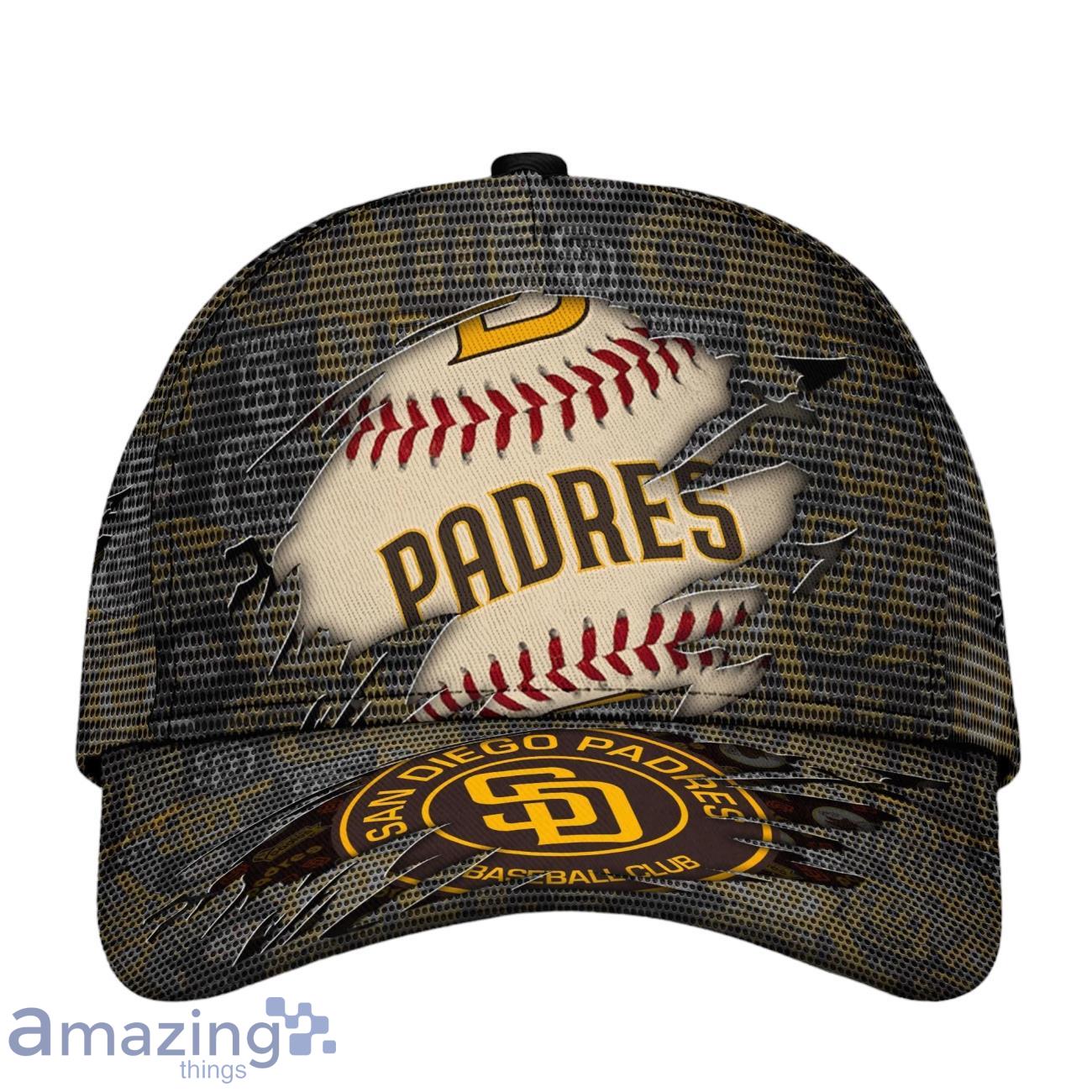 San Diego Padres MLB Cap New Design Logo Team For Fans Product Photo 1