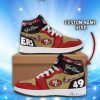 San Francisco 49ers Air Jordan Hightop Shoes Custom Name For Fans Limited Shoes