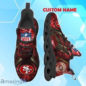 San Francisco 49ers Max Soul Shoes Personalized Name A Great Gift For Fans Product Photo 2