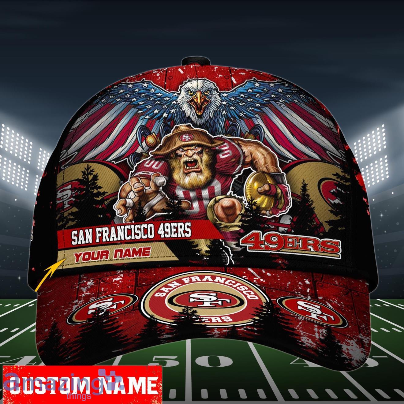 San Francisco 49ers NFL Cap 3D Custom Name Best Ideas For Fans image San Francisco 49ers NFL Cap 3D Custom Name Best Ideas For Fans Product Photo 1