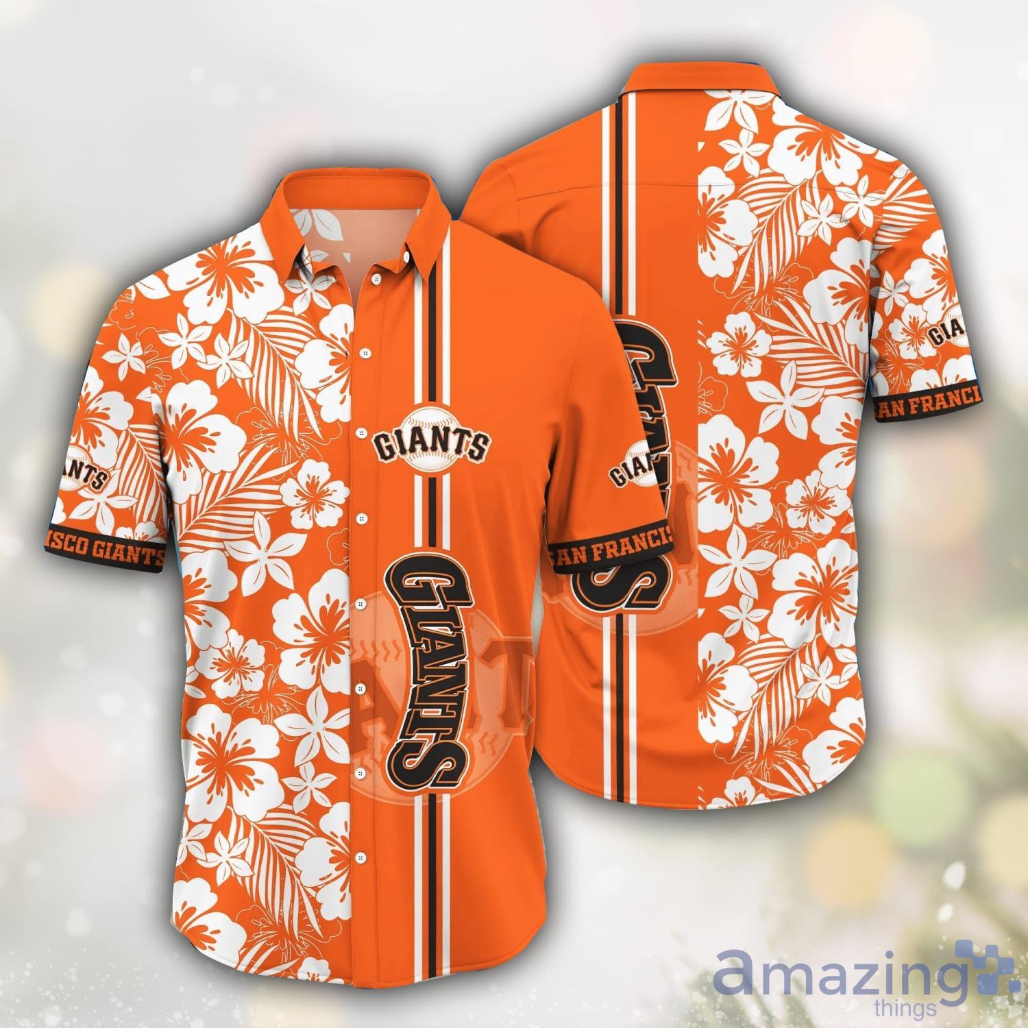 San Francisco Giants MLB Flower Hawaii Shirt Summer Gift Men And Wwomen Shirts image San Francisco Giants MLB Flower Hawaii Shirt Summer Gift Men And Wwomen Shirts Product Photo 1