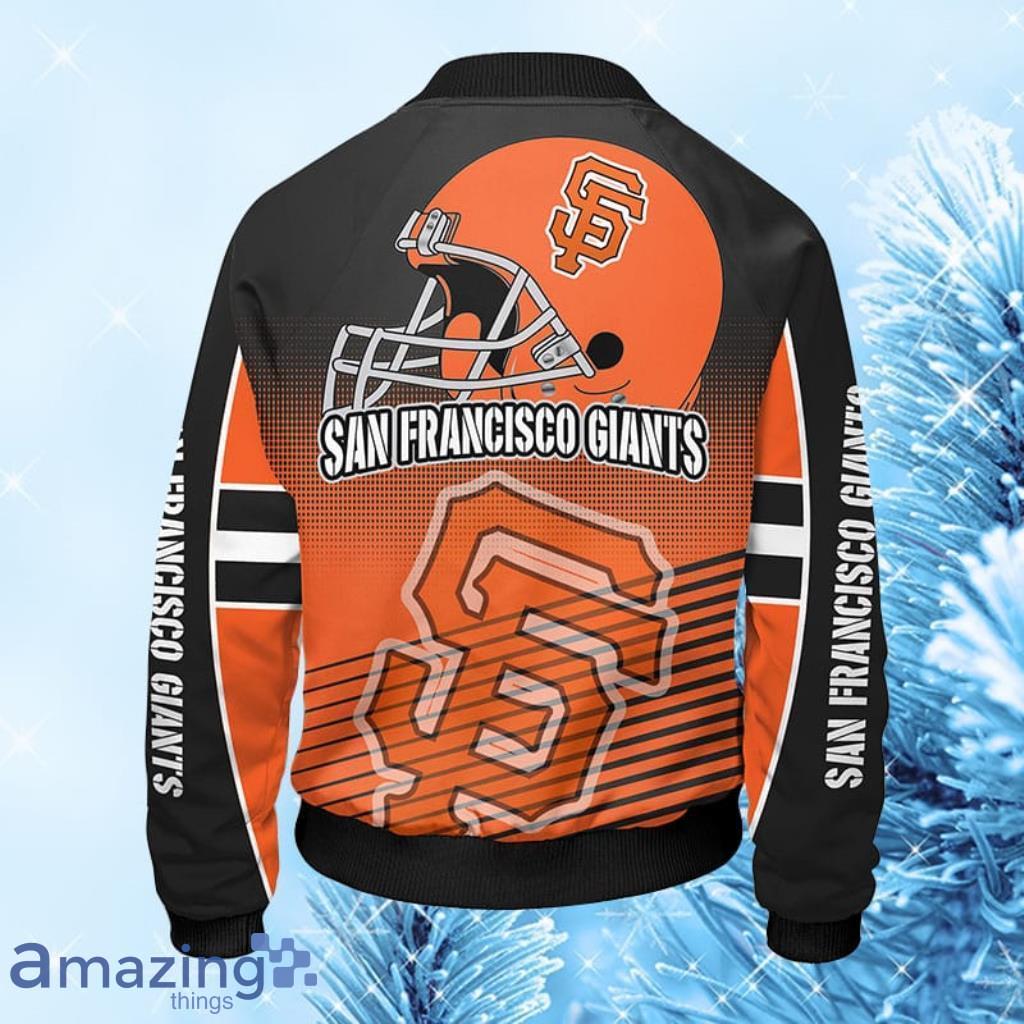 San Francisco Giants MLB Unisex Orange Bomber Jacket Gift For Fans image San Francisco Giants MLB Unisex Orange Bomber Jacket Gift For Fans Product Photo 2