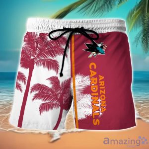San Jose Sharks Hawaiian Shirt And Shorts Set Custom Name Summer Vacation Shirt NHL Fans Product Photo 2