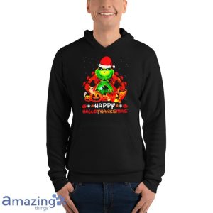 Santa Grinch Happy Hallothanksmas Halloween 2021 Shirt image Santa Grinch Happy Hallothanksmas Halloween 2021 Shirt Product Photo 11