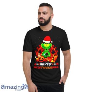 Santa Grinch Happy Hallothanksmas Halloween 2021 Shirt image Santa Grinch Happy Hallothanksmas Halloween 2021 Shirt Product Photo 7