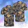 Seamless Luxury Tropical Pattern Golf Black And Gold Best Floral Personalized Polo Shirt