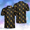 Seamless Pattern Bitcoin Luxury Black And Gold Best Cryptocurrency Personalized Polo Shirt