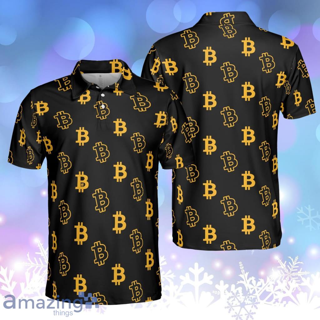 Seamless Pattern Bitcoin Luxury Black And Gold Best Cryptocurrency Personalized Polo Shirt image Seamless Pattern Bitcoin Luxury Black And Gold Best Cryptocurrency Personalized Polo Shirt Product Photo 1
